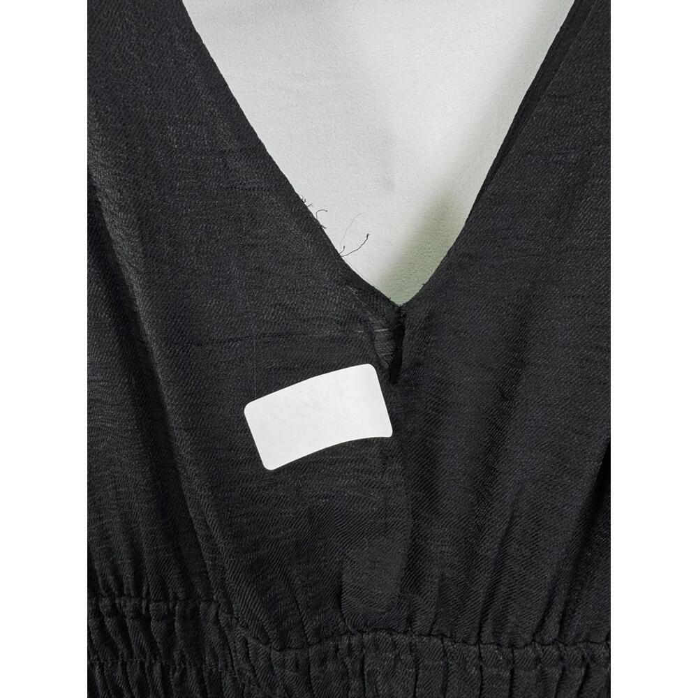 VINCE. Black Smocked Waist Dress Size S/P with Fabric Tear - Picture 6 of 8